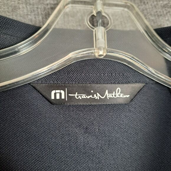 Travis Mathew Polo Shirt Mens XL Black Gray Golf Pima Cotton Blend Short Sleeve - Picture 3 of 12